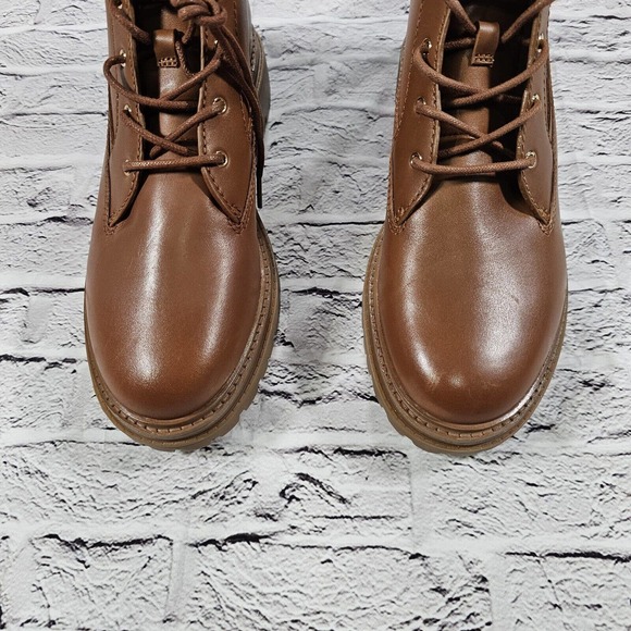 MICHAEL KORS Turner Astor Stud Brown Leather Boots WOMENS SIZE 10 - Picture 3 of 11